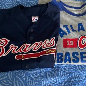 Atlanta Braves Baseball shirt lot